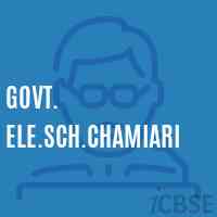 Govt. Ele.Sch.Chamiari Primary School Logo