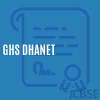 Ghs Dhanet Secondary School Logo