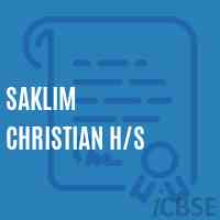 Saklim Christian H/s Secondary School Logo