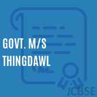 Govt. M/s Thingdawl School Logo