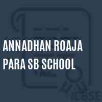 Annadhan Roaja Para Sb School Logo