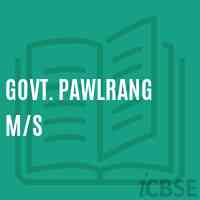Govt. Pawlrang M/s School Logo