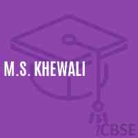 M.S. Khewali Middle School Logo