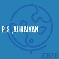 P.S.,Auraiyan Primary School Logo