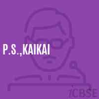 P.S.,Kaikai Primary School Logo