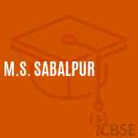 M.S. Sabalpur Middle School Logo