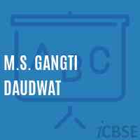 M.S. Gangti Daudwat Middle School Logo