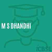 M S Dhandhi Middle School Logo