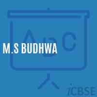 M.S Budhwa Middle School Logo