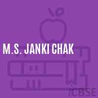M.S. Janki Chak Middle School Logo