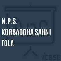 N.P.S. Korbaddha Sahni Tola Primary School Logo