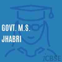 Govt. M.S. Jhabri Middle School Logo