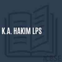 K.A. Hakim Lps Primary School Logo