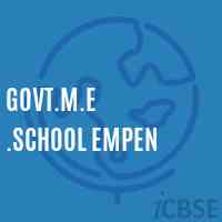 Govt.M.E .School Empen Logo