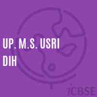 Up. M.S. Usri Dih Middle School Logo