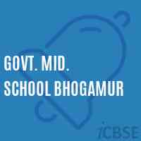 Govt. Mid. School Bhogamur Logo