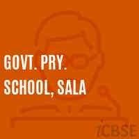 Govt. Pry. School, Sala Logo