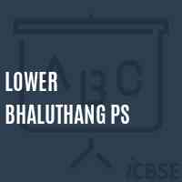 Lower Bhaluthang Ps Primary School Logo