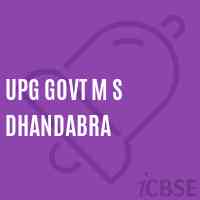 Upg Govt M S Dhandabra Middle School Logo