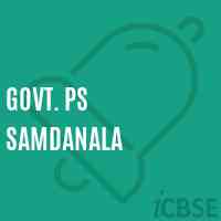 Govt. Ps Samdanala Primary School Logo