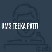 Ums Teeka Patti Middle School Logo
