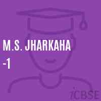 M.S. Jharkaha -1 Middle School Logo