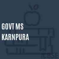 Govt Ms Karnpura Middle School Logo