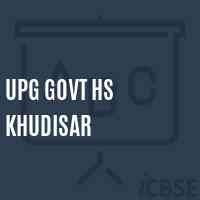 Upg Govt Hs Khudisar Secondary School Logo
