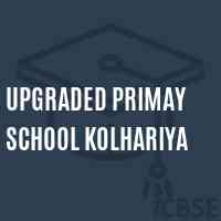Upgraded Primay School Kolhariya Logo