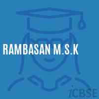 Rambasan M.S.K School Logo