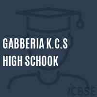 Gabberia K.C.S High Schook Secondary School Logo