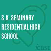S.K. Seminary Residential High School Logo