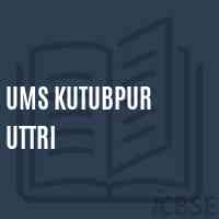 Ums Kutubpur Uttri Middle School Logo