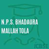 N.P.S. Bhadaura Mallah Tola Primary School Logo