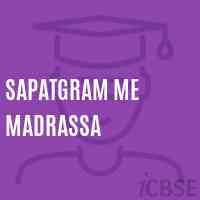 Sapatgram Me Madrassa Middle School Logo