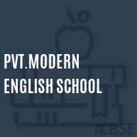Pvt.Modern English School Logo