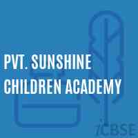 Pvt. Sunshine Children Academy Primary School Logo