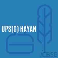 Ups(G) Hayan Middle School Logo