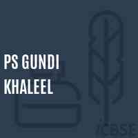 Ps Gundi Khaleel Primary School Logo