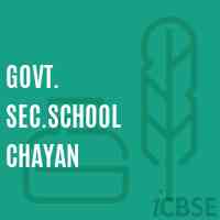Govt. Sec.School Chayan Logo
