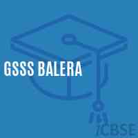 Gsss Balera High School Logo
