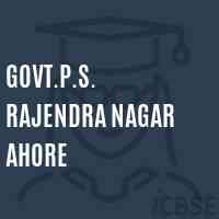 Govt.P.S. Rajendra Nagar Ahore Primary School Logo