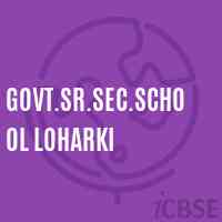 Govt.Sr.Sec.School Loharki Logo