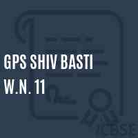 Gps Shiv Basti W.N. 11 Primary School Logo