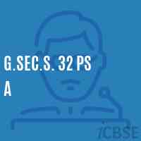 G.Sec.S. 32 Ps A Secondary School Logo