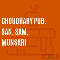 Choudhary Pub. San. Sam. Munsari Middle School Logo