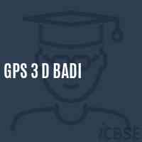 Gps 3 D Badi Primary School Logo