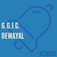 G.G.I.C. Dewayal High School Logo