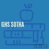 Ghs Sotha Secondary School Logo