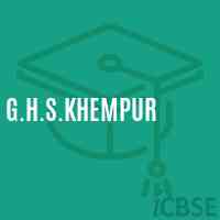 G.H.S.Khempur Secondary School Logo